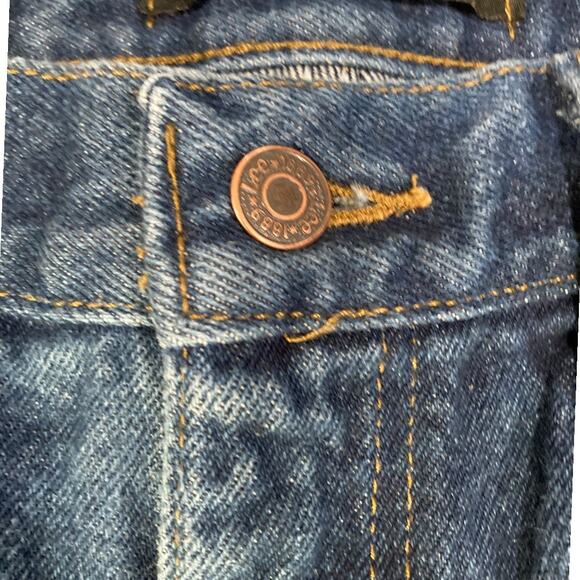 Mens Lee Blue Cotton Denim Boot Cut Regular Fit Work Utility Jeans Size 38x30 - Picture 8 of 16